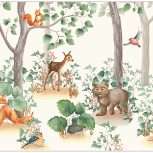 Belles & Whistles Rice Decoupage A1 Woodland Nursery 59.4 x 84.1 cm