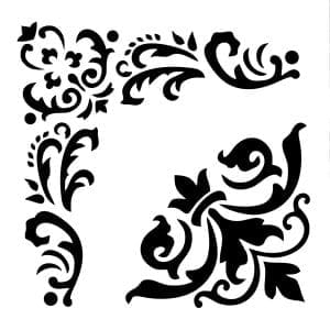 Posh Chalk Schablone WoodUbends 30x30cm
