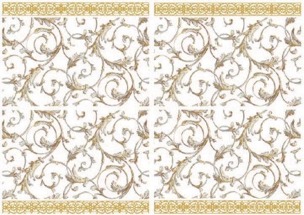 Belles & Whistles Waterslide-Transfer Baroque Swirls 21 x 29,7 cm