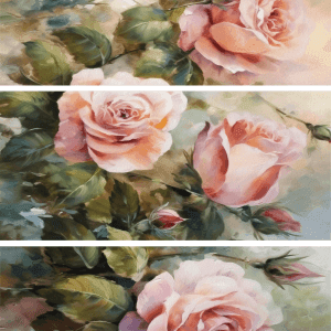 Belles & Whistles Rice Decoupage A1 Blushing Roses 59.4 x 84.1 cm