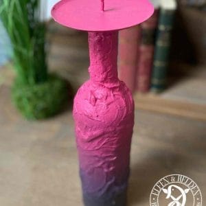 Candlestick Elfen & Helden "Crazy Plum" Vintage - hand-painted - unique