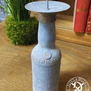 Candlestick Elfen & Helden "Cheers Simply Dusty Blue" Vintage - hand-painted - unique