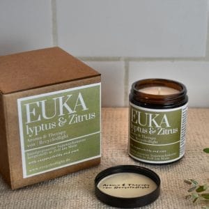 Soy Candle Recycledlight Aroma & Therapy Eucalyptus and Lemon
