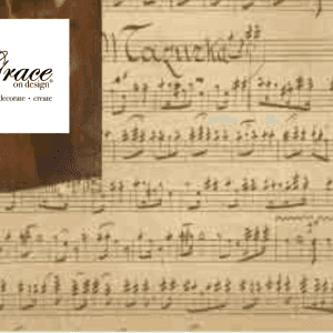 Grace on Design Decoupage Paper "Country Song Pattern" Size 45.72 cm x 60.96 cm (18" x 24")