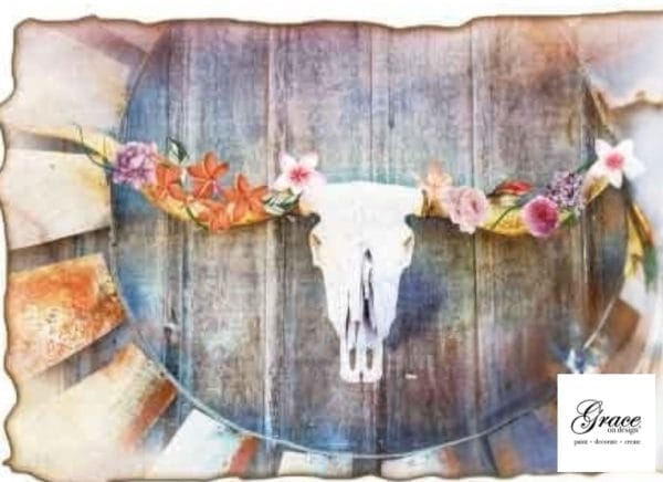 Grace on Design Decoupage Paper "Serendipity" Size 60.96 cm x 91.44 cm (24" x 36")