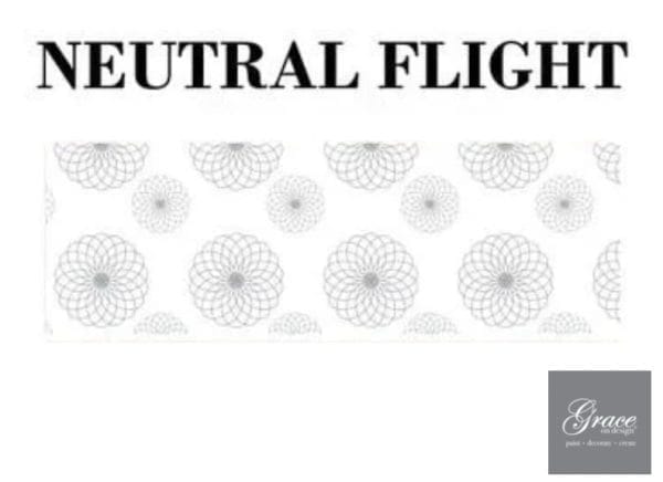 Grace on Design decoupage paper pattern "Neutral Flight Geo Pattern" size 30.48 cm x 91.44 cm (12″ x36″)