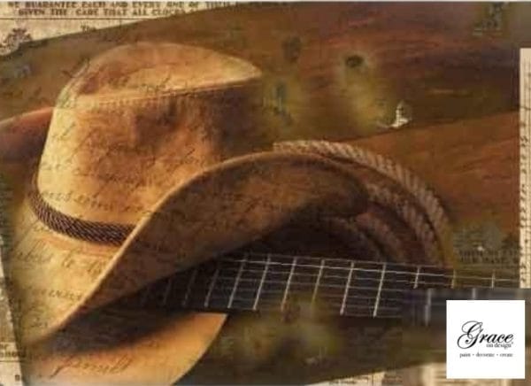 Grace on Design Decoupage Paper "Country Song" Size 60.96 cm x 91.44 cm (24" x 36")