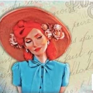 Grace on Design Decoupage Paper "Bella Blue" Size 60.96 cm x 91.44 cm (24" x 36")