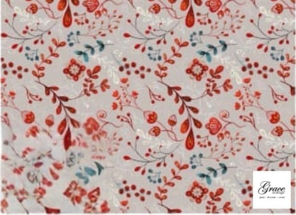 Grace on Design Decoupage Paper "Folk Lore Pattern" Size 45.72 cm x 60.96 cm (18" x 24")