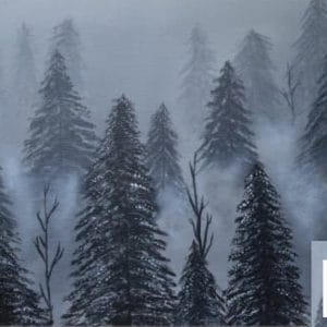 Grace on Design Decoupage Paper "Forest Whispers" by Samantha Mergler Size 60.96 cm x 91.44 cm (24" x 36")
