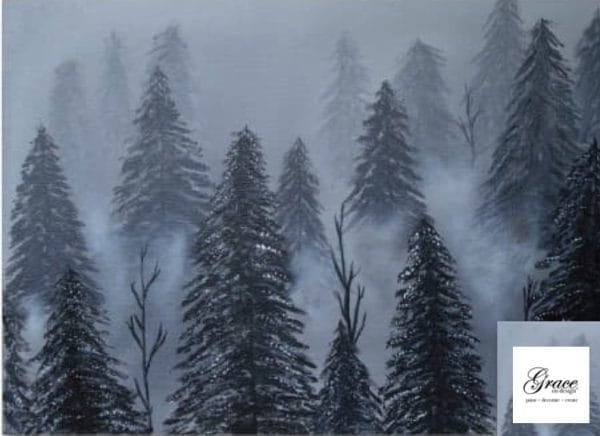 Grace on Design Decoupage Paper "Forest Whispers" by Samantha Mergler Size 30.48 cm x 45.72 cm (12"x18")
