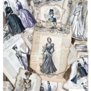 Grace on Design Decoupage Paper "Bustling Beauties" Size 60.96 cm x 91.44 cm (24" x 36")