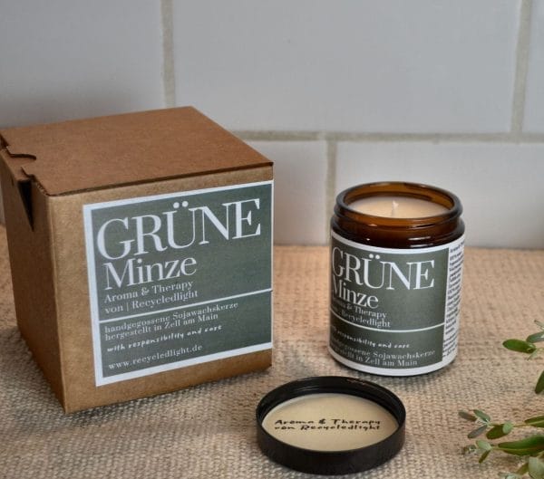 Soy Candle Recycledlight Aroma & Therapy Gpearmint