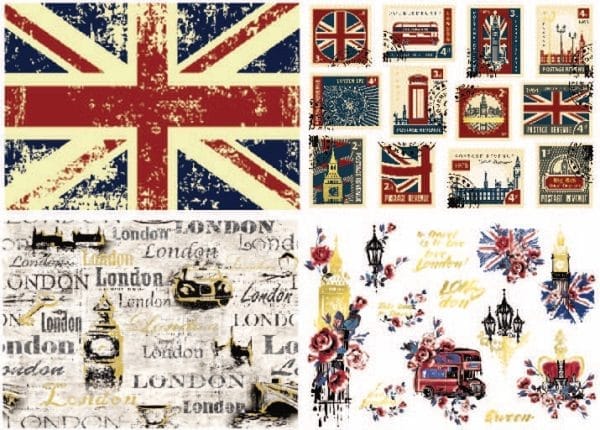 Belles & Whistles Waterslide Transfer London Vibe 21 x 29.7 cm