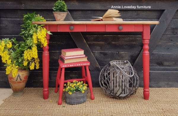 Dixie Belle Chalk Mineral Paint Honky Tonk Red – Bild 3