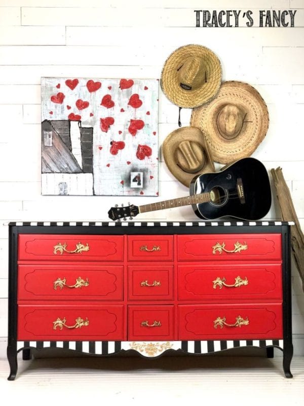 Dixie Belle Chalk Mineral Paint Honky Tonk Red – Bild 4