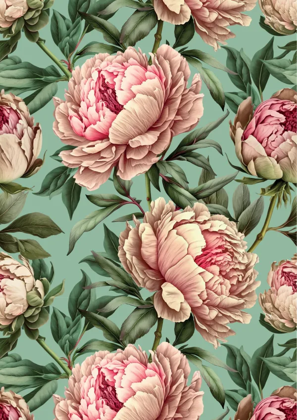 Belles & Whistles Rice Decoupage Paper Blushing Blooms DIN A2