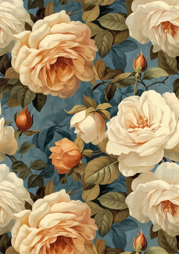 Belles & Whistles Rice Decoupage Paper Heirloom Roses DIN A2