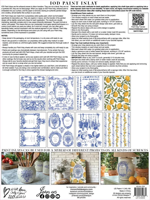 IOD Paint Inlays Portofino 12 x 16 inch Block - Image 2