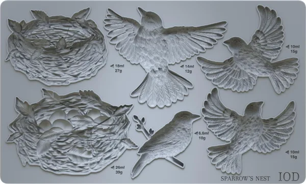 IOD Decor Mould Sparrow's Nest