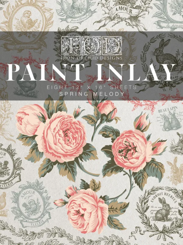 IOD Paint Inlays Spring Melody 12 x 16 inch Block