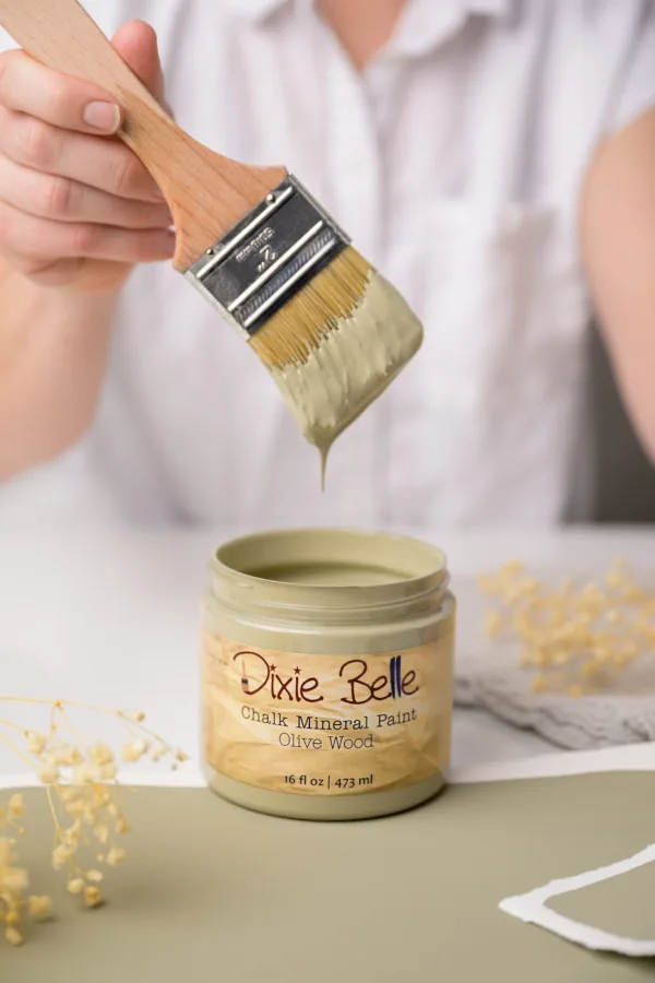 Dixie Belle Chalk Mineral Paint Olive Wood - Image 3