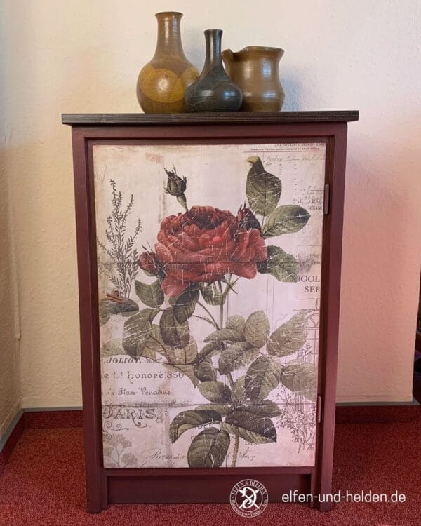 Chest of drawers Elfen & Helden "Rose de Paris" - floral romance meets vintage charm - Image 2
