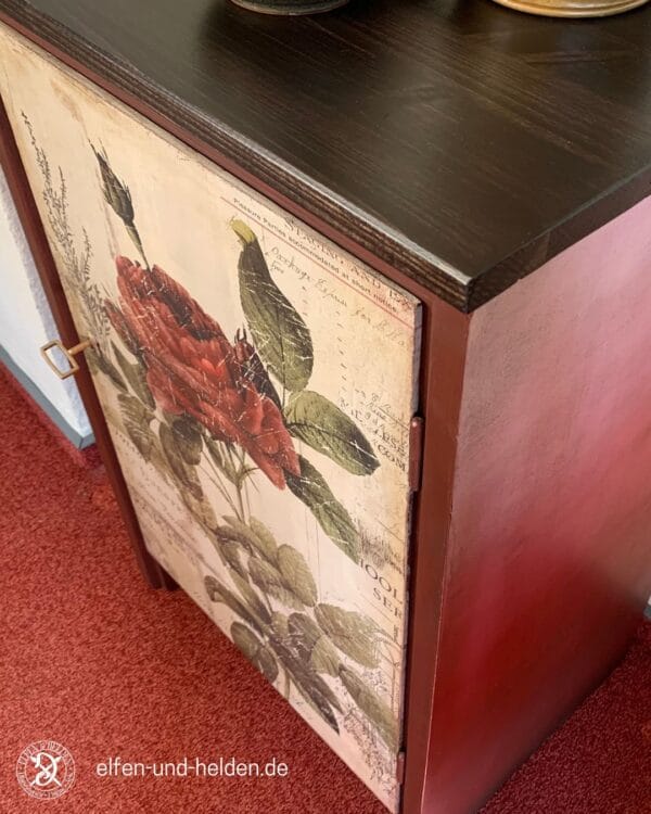 Chest of drawers Elfen & Helden "Rose de Paris" - floral romance meets vintage charm - Image 3