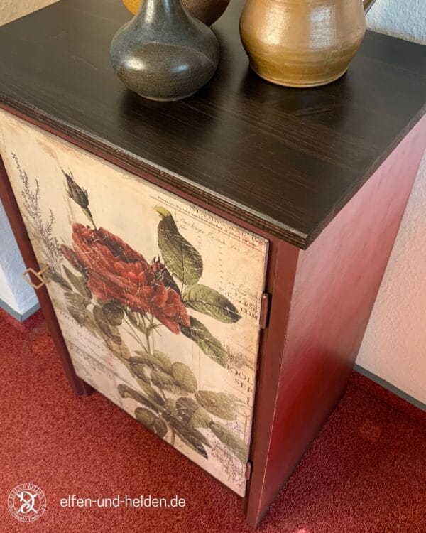 Chest of drawers Elfen & Helden "Rose de Paris" - floral romance meets vintage charm - Image 5