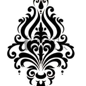 Posh Chalk Schablone Ornate Damask 19,5x29,7cm